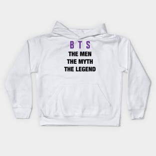 BTS the men myth legend Kids Hoodie